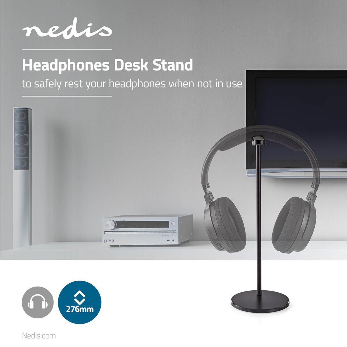 Holder for headphones | Aluminum | Black