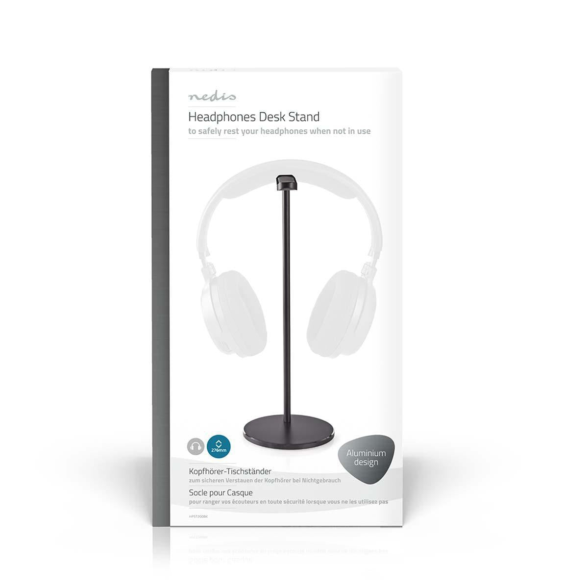 Holder for headphones | Aluminum | Black