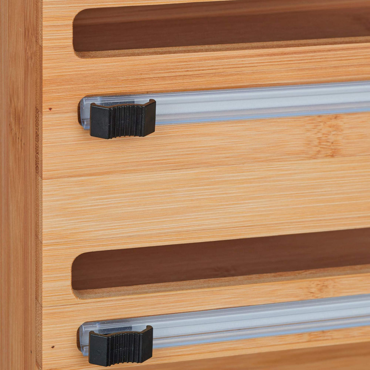 Holder for wall rolls made of bamboo