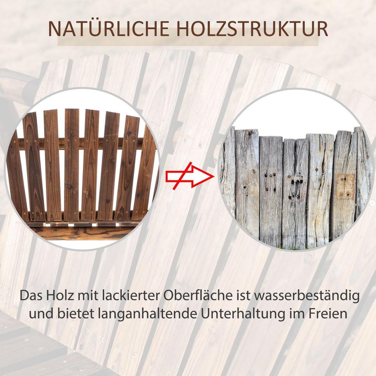 Hollywood Swing 2-Seater Garden Swing Swing Bench Hanging Bench Solid Wood Natural 187 X 137 X 170 Cm