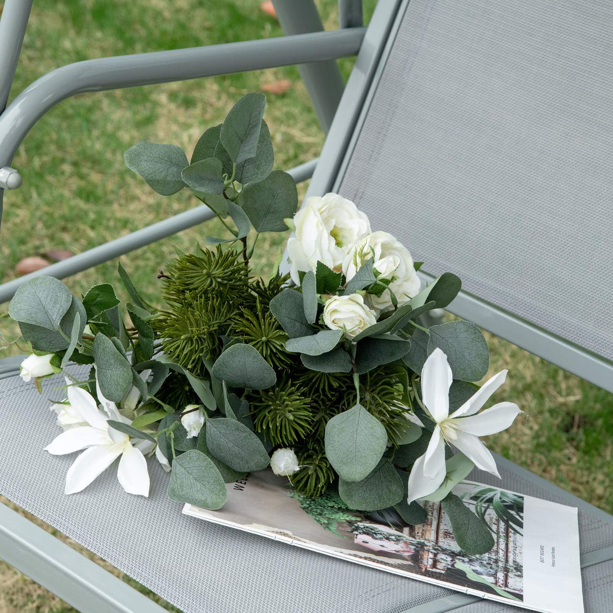 Hollywood Swing 3-Seater Garden Swing Bench With Roof Metal Gray + Silver 170 X 110 X 153 Cm