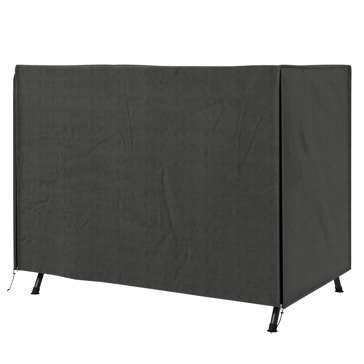 Hollywood Swing Cover 3 Seater, Water-Repellent Winterproof Protective Cover for Garden Swing, UV-Resistant Tarpaulin, Cover, Tear-Resistant 600D Oxford Fabric, 205x124x164cm Dark Gray