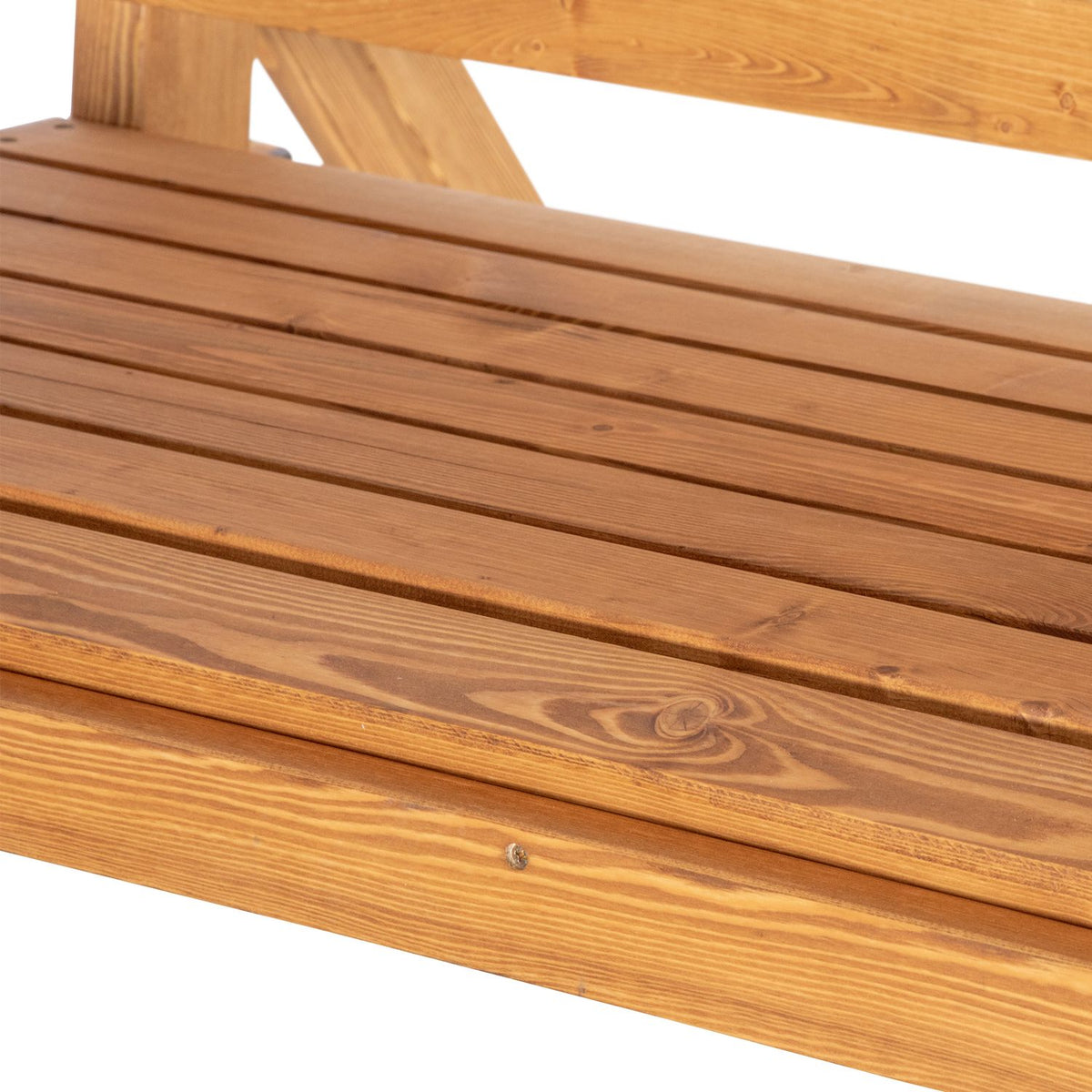Hollywood Swing Garden Lounger 2 People Swing Bench Swing With Adjustable Roof Pine Wood 189 X 162 X 180 Cm