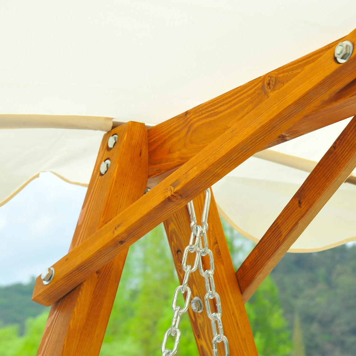 Hollywood Swing Garden Swing Swing Bench Swing 2-Seater Larch