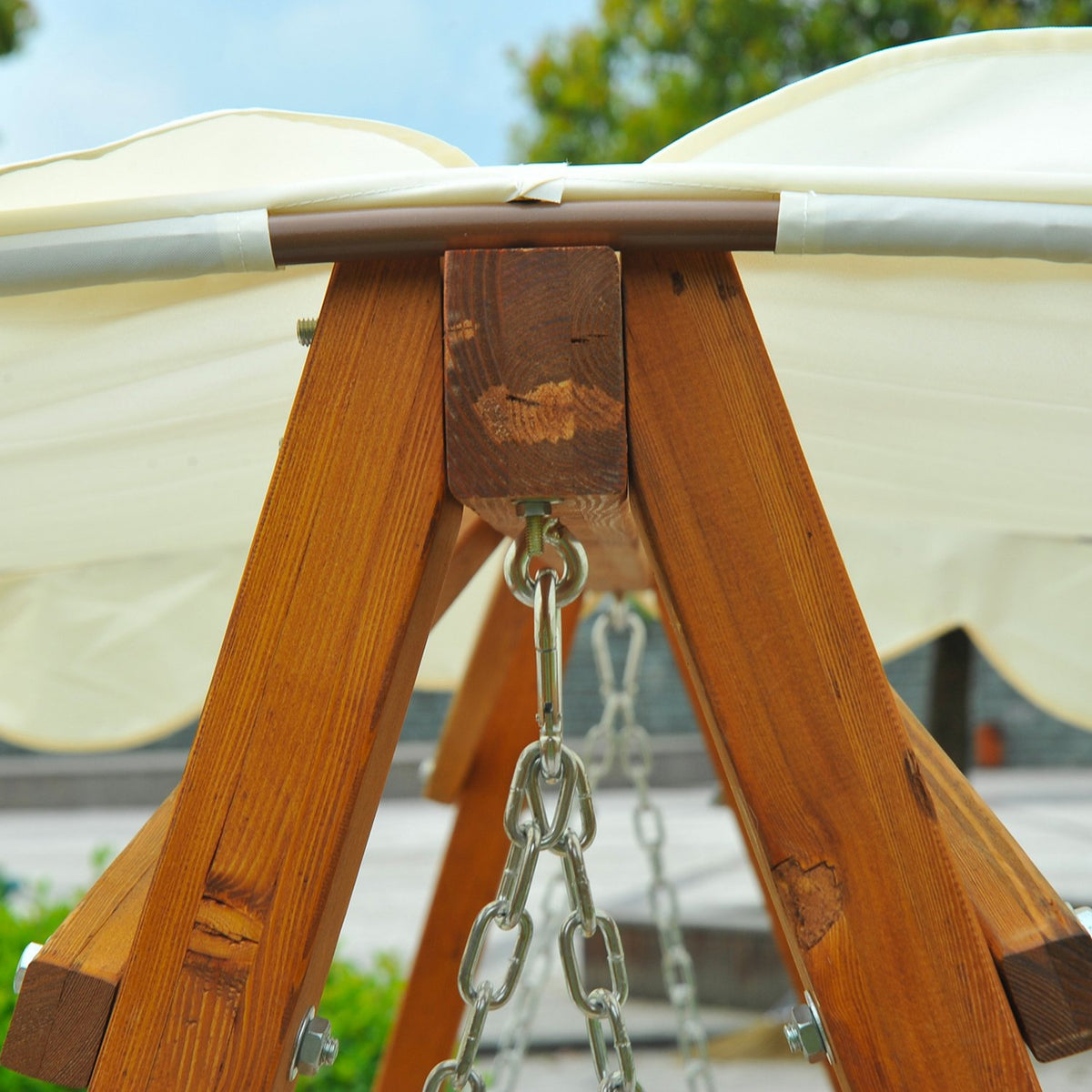 Hollywood Swing Garden Swing Swing Bench Swing 3-Seater Larch