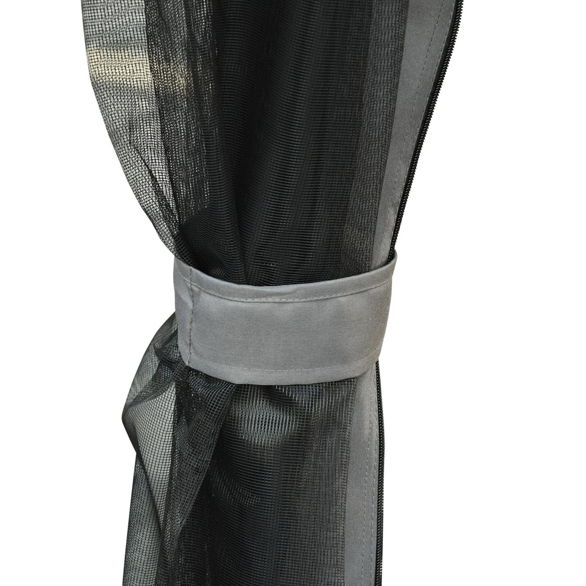 Hollywood Swing Garden Swing With Side Walls 3-Seater Dark Gray 256 X 172 X 248 Cm
