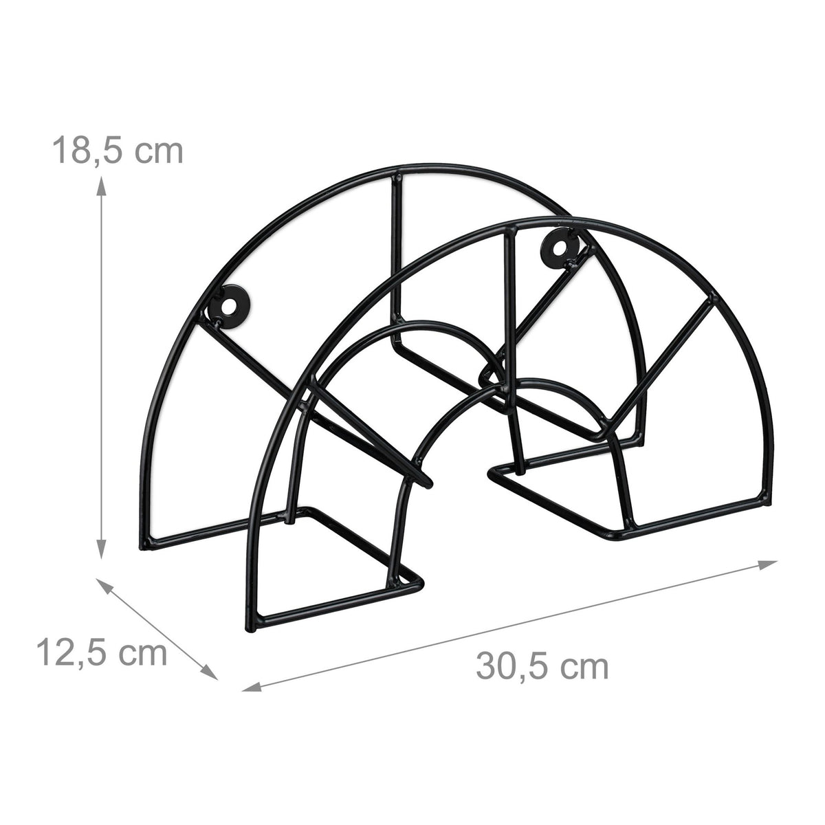 Hose holder wall round