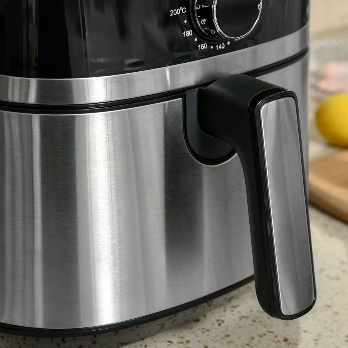 Hot Air Fryer 4.5L 1500W, 8 Programs, Non-Stick Basket, Oil-Free & Low-Fat Cooking, Black, 35.5X28X33.8Cm