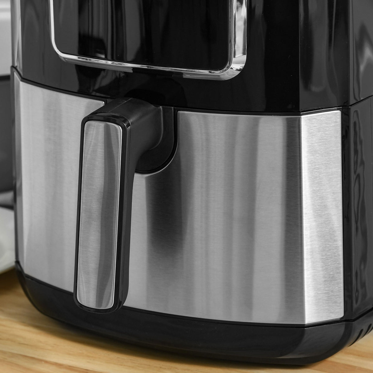 Hot Air Fryer 6.5L 1700W With 8 Menus Led Display Non-Stick Coating Basket For Healthy Oil-Free Cooking Black 36.5 X 29 X 33.8 Cm
