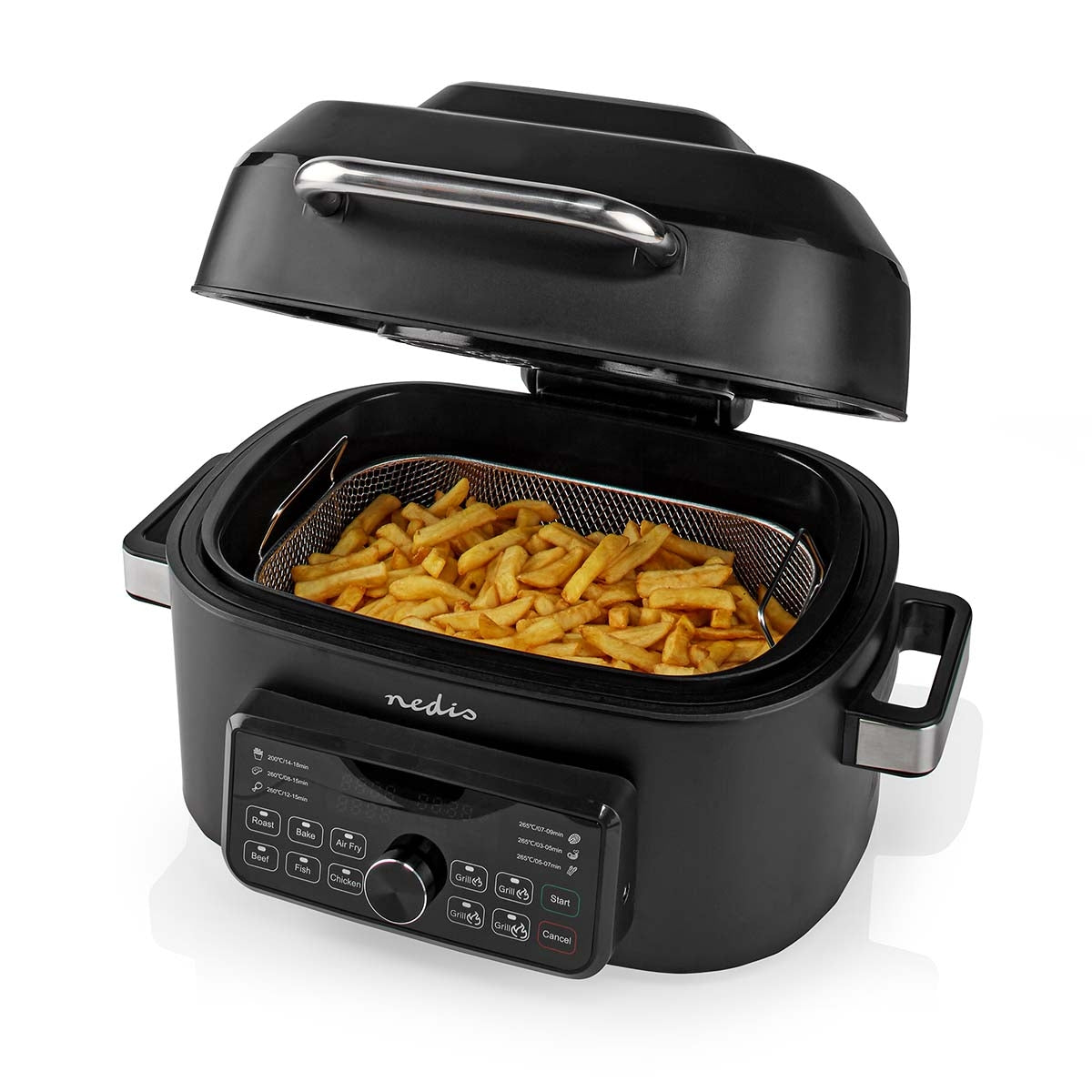 Hot Air Fryer | 6 l | Timer: 120 min | Number of preset programs: 7 | Digital | Black