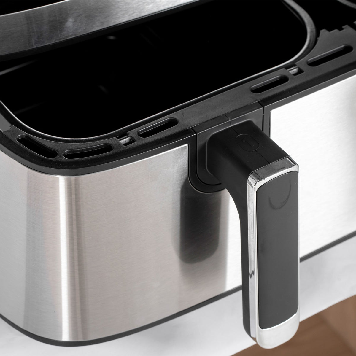Hot Air Fryer 8.5L Double Chamber 8In1 Recipe Airfryer Non-Stick Coating Touchscreen Smart Timer Without Oil Black