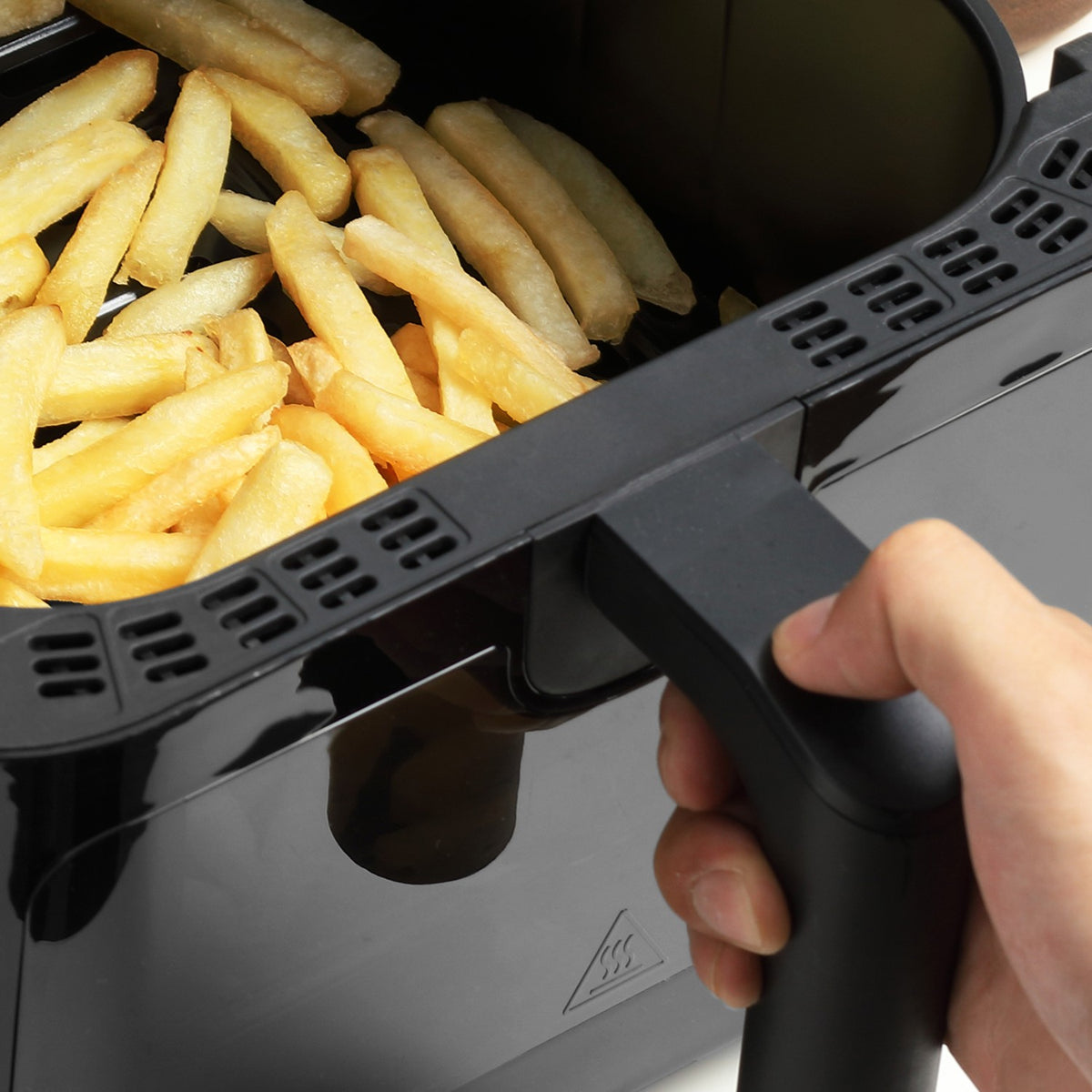 Hot Air Fryer Airfryer With Touchscreen 6.5 L 1350 W 4 In 1 Design Deep Fryer With Timer, Viewing Window, Non-Stick Basket And Overheating Protection