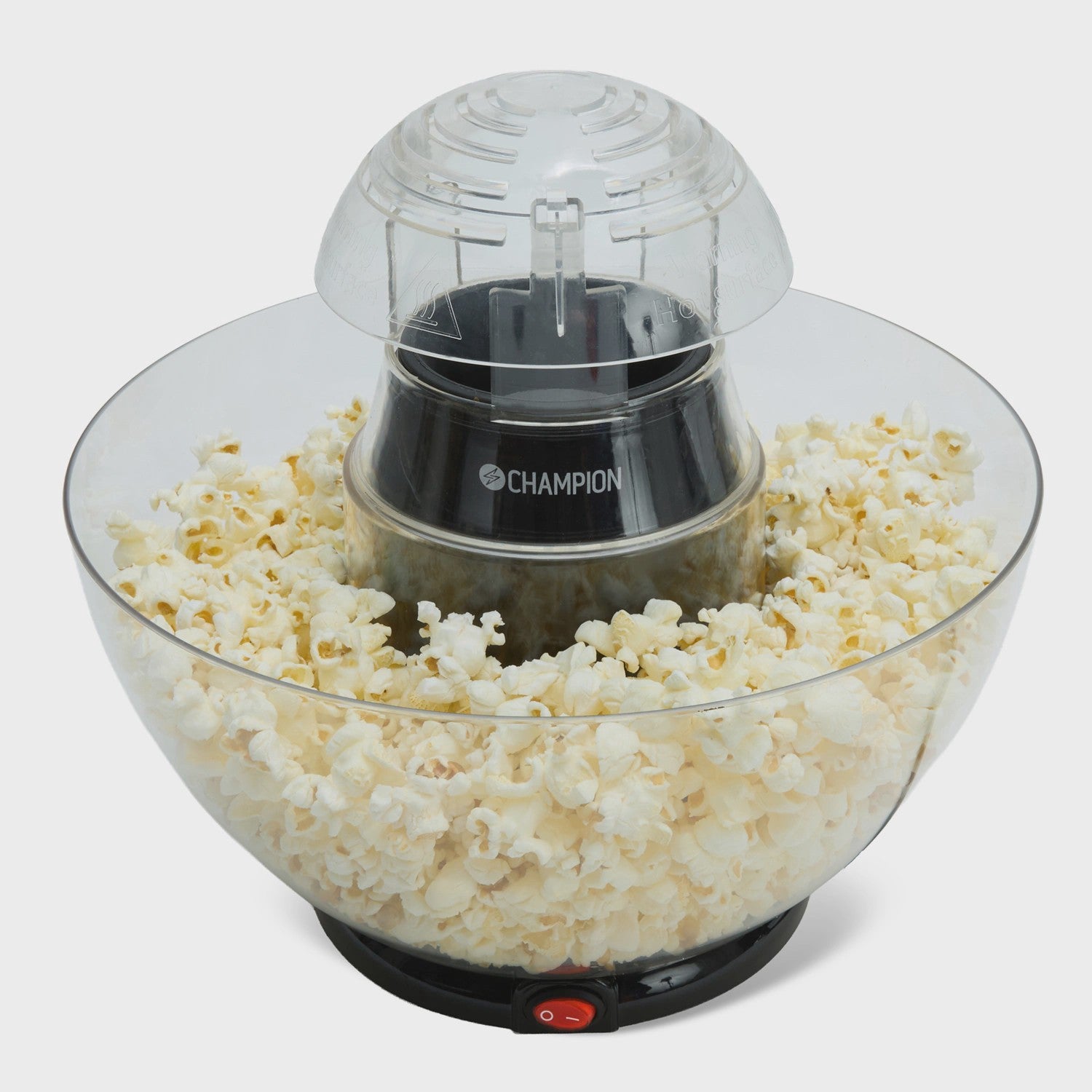 Hot Air Popcorn Maker with Removable Bowl, 900W, Black