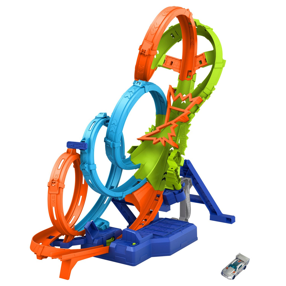 Hot Wheels Action 4 Loop Crash Out Track
