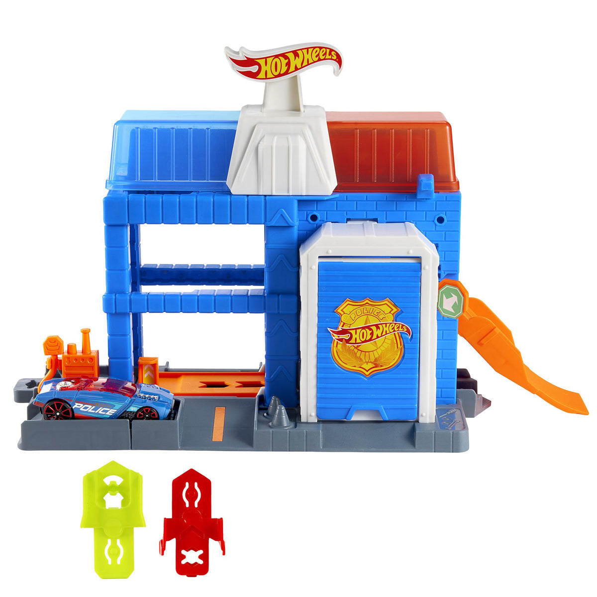 Hot Wheels City Police Station Playset with Car