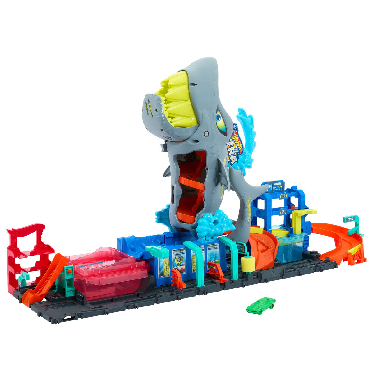 Hot Wheels City Ultra Shark Car Wash