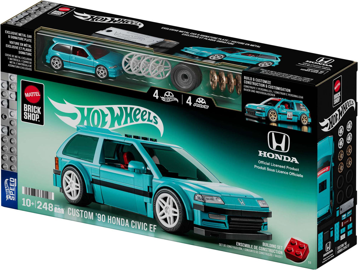 Hot Wheels Custom '90 Honda Civic EF Building Set
