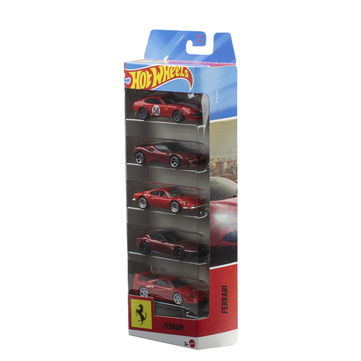 Hot Wheels Ferrari F1 Race Car Set, 5-Pack