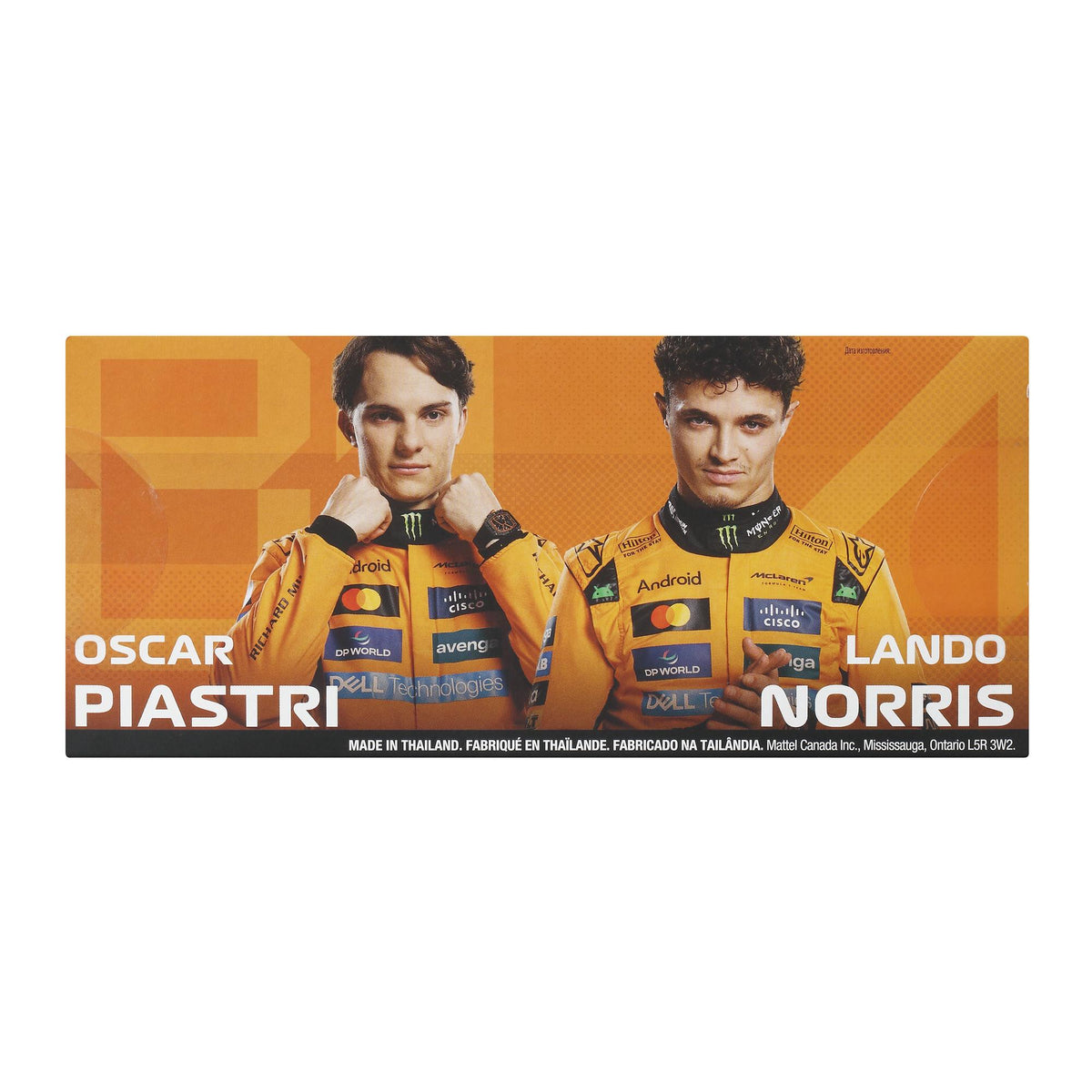 Hot Wheels Formula 1 Die-Cast Cars, 2-Pack, 1:64 Scale