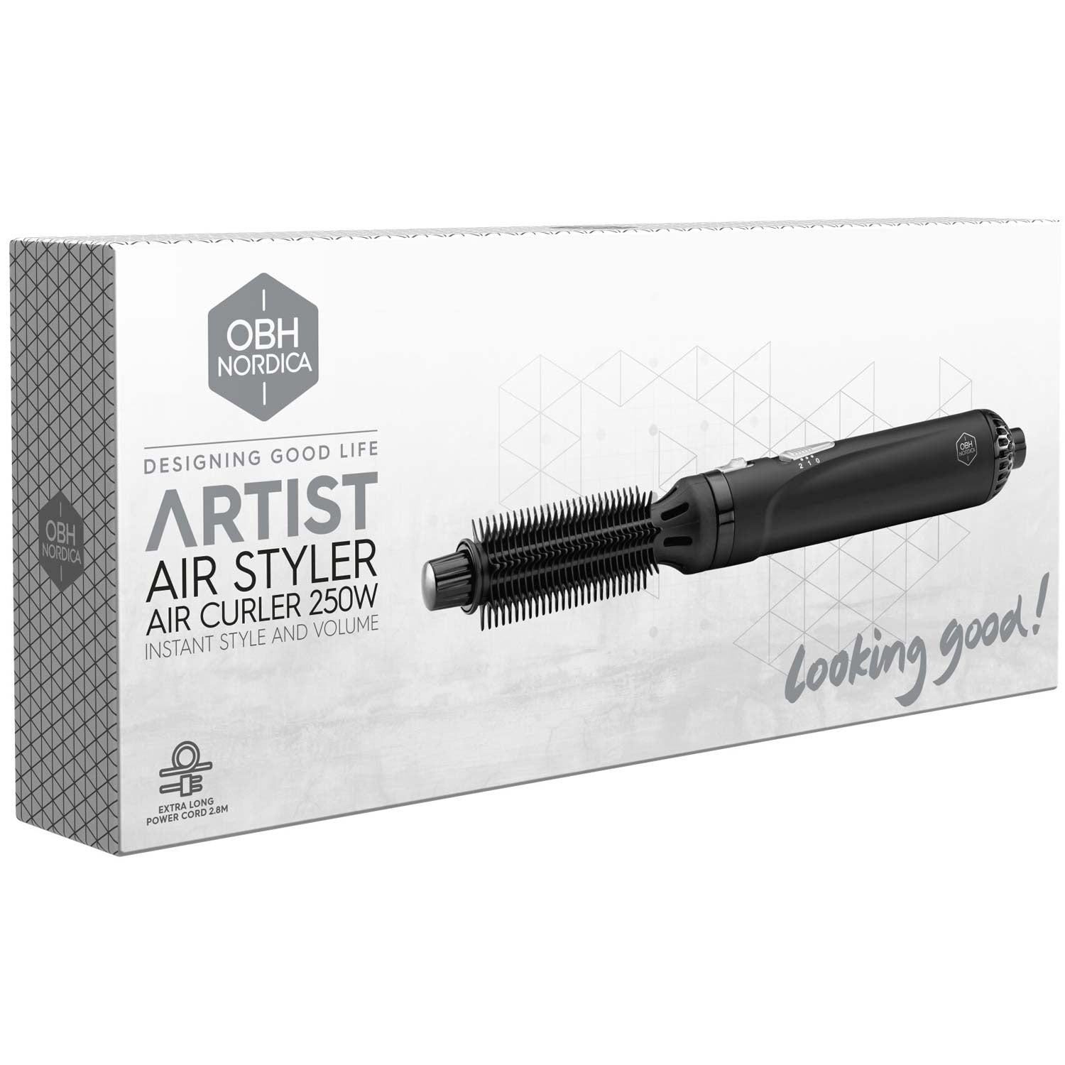 Hot air brush Artist Air Curler Brush 250 W