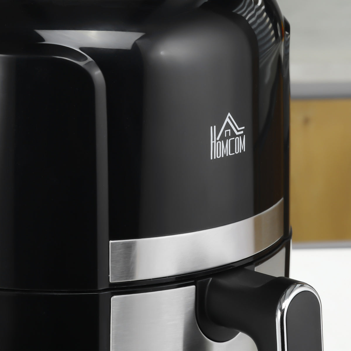 Hot air fryer 4L Airfryer with 12 programs, 60 min timer, non-stick coated basket, 1300W deep fryer without oil, with overheating protection, LED touch display, black