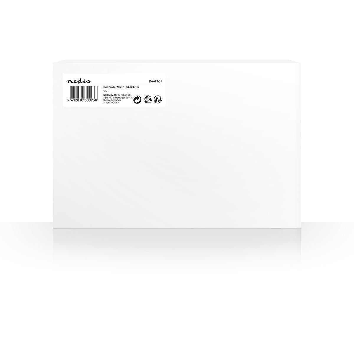 Hot air fryer grill pan | Non-stick coating | Dishwasher safe | Metal | Gray