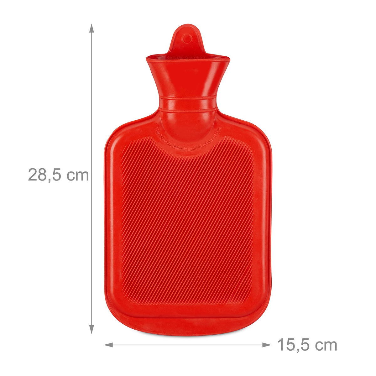 Hot water bottle 1 liter red