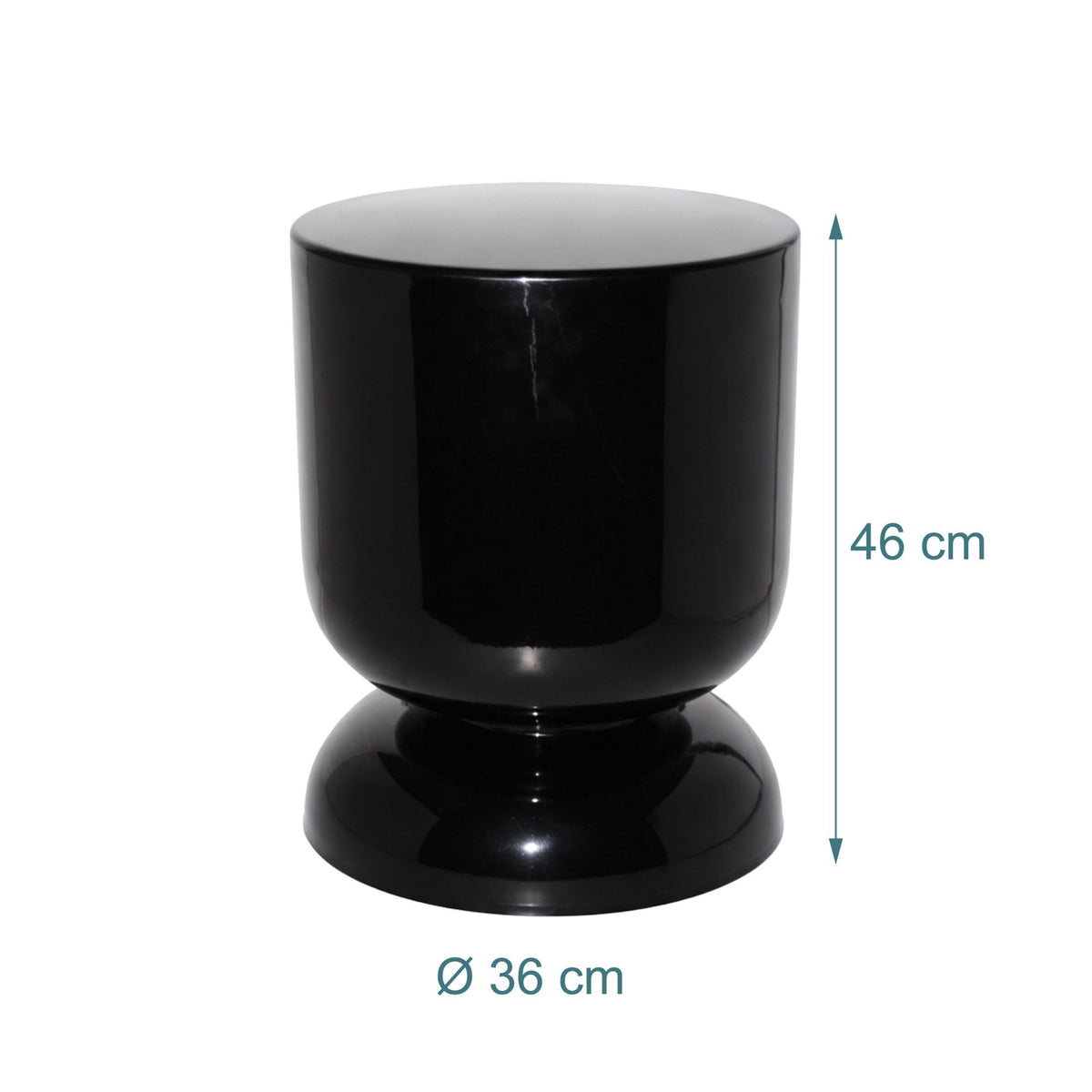 Hourglass Side Table & Stool – Metal, Multifunctional Design