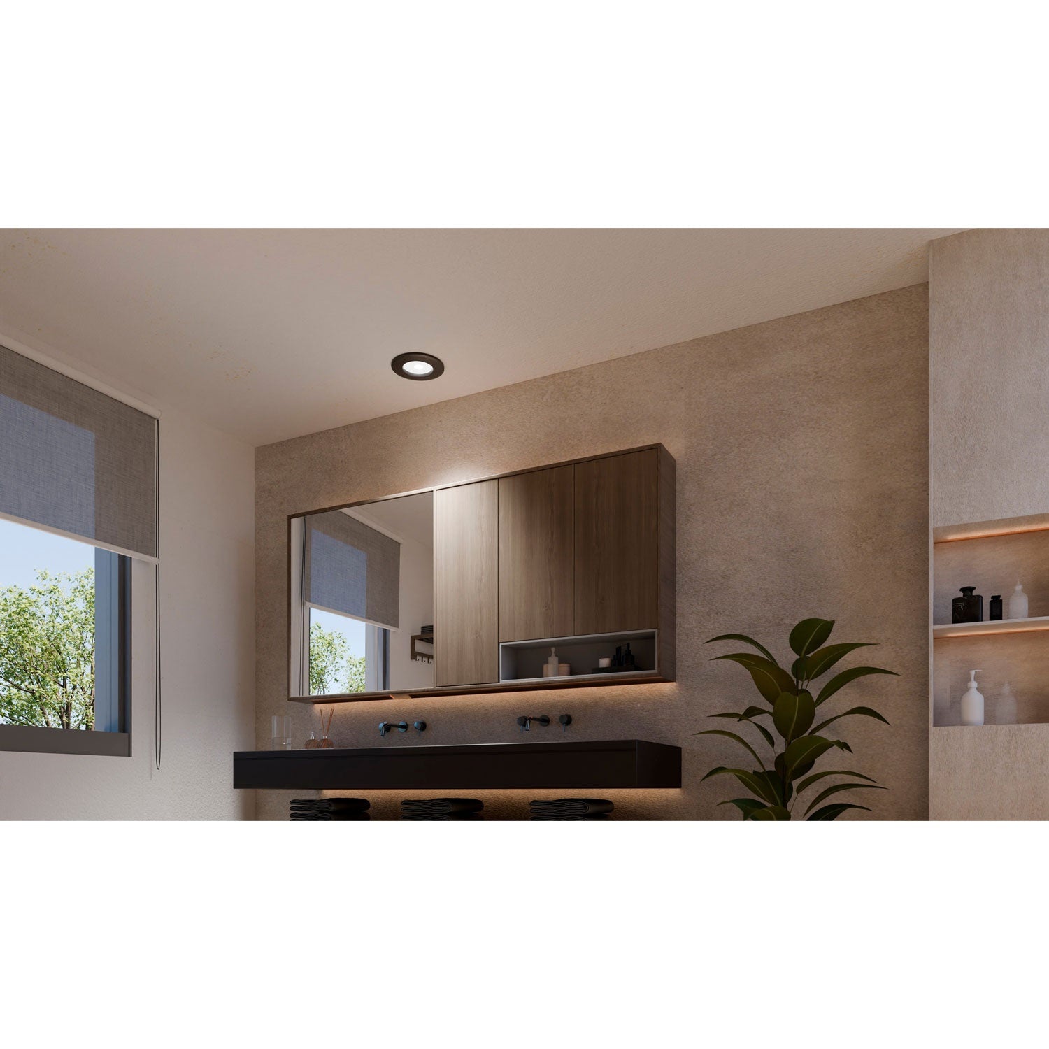 Hue Slim Downlight L 170mm White and Color Ambiance Black 1-pack