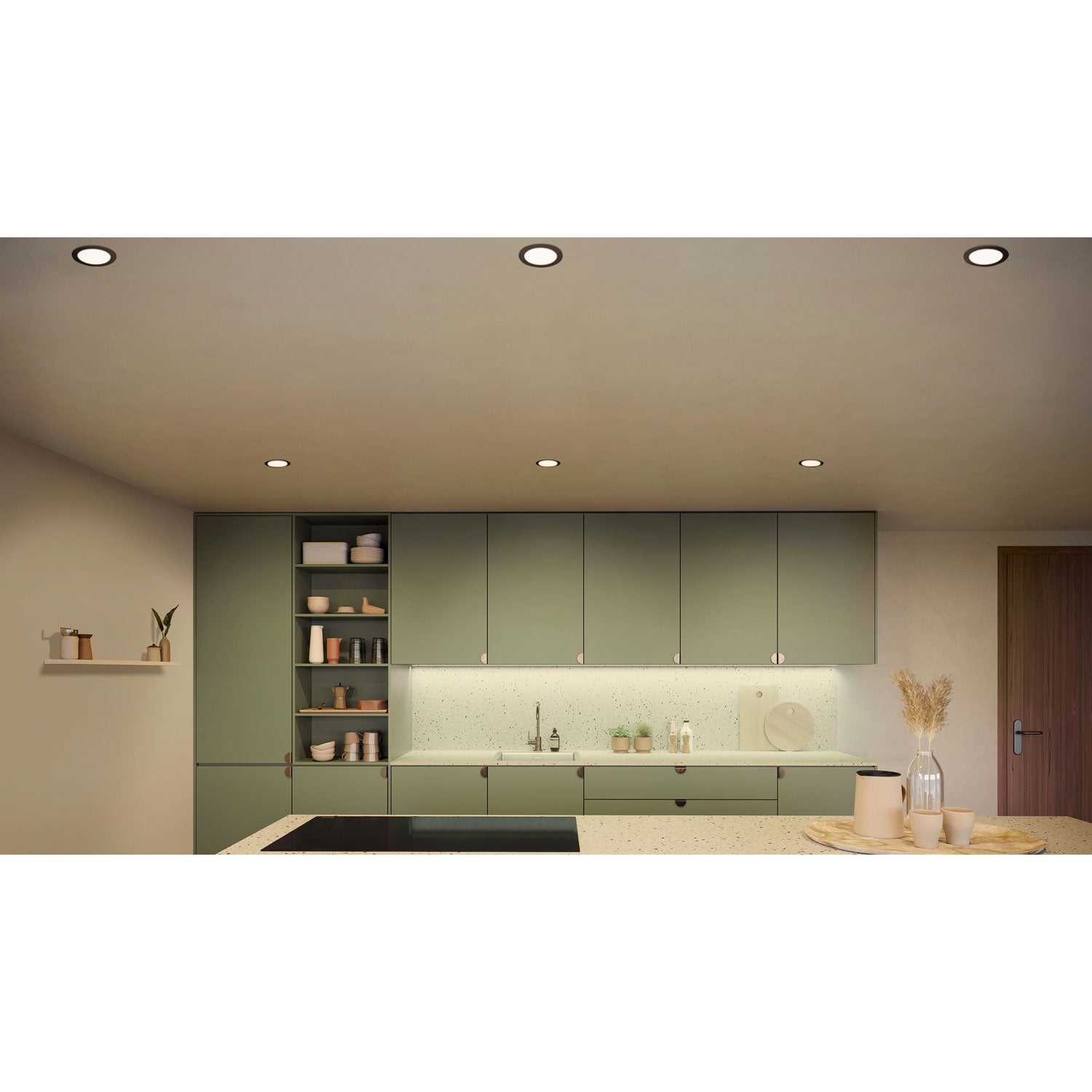 Hue Slim Downlight L 170mm White and Color Ambiance Black 1-pack