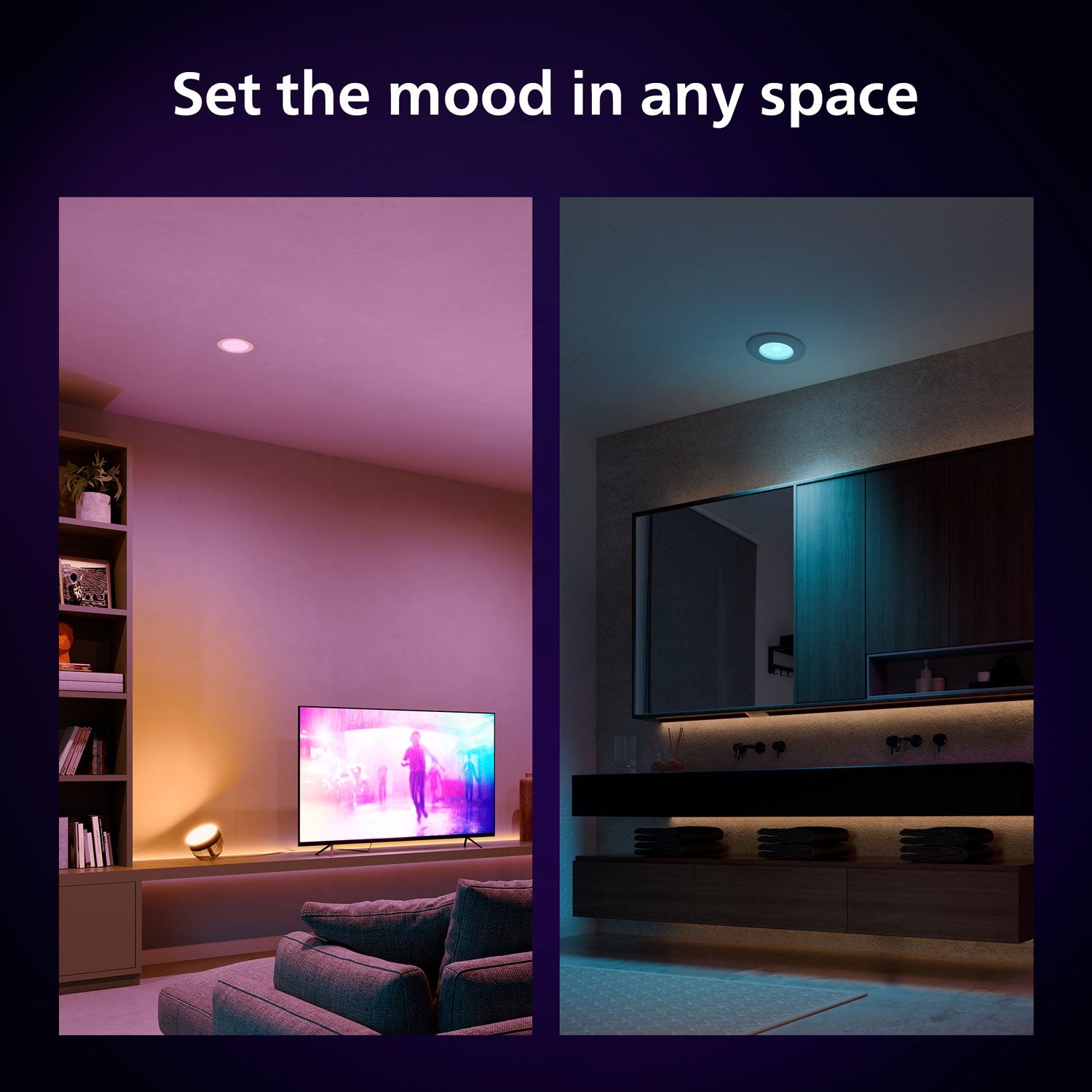 Hue Slim Downlight L 170mm White and Color Ambiance White 1-pack