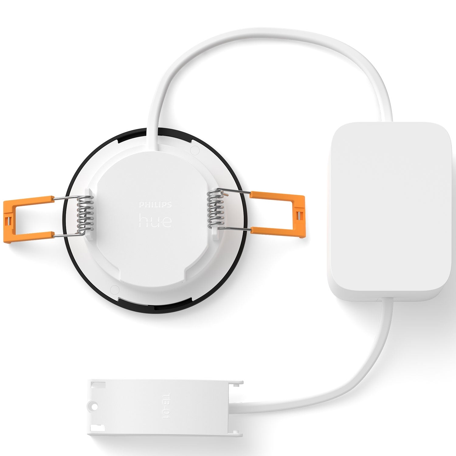 Hue Slim Downlight S 90mm White and Color Ambiance Black 1-pack