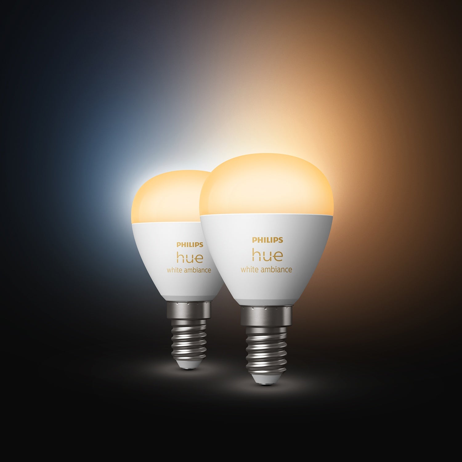 Hue White Ambiance E14 Globe 2-pack