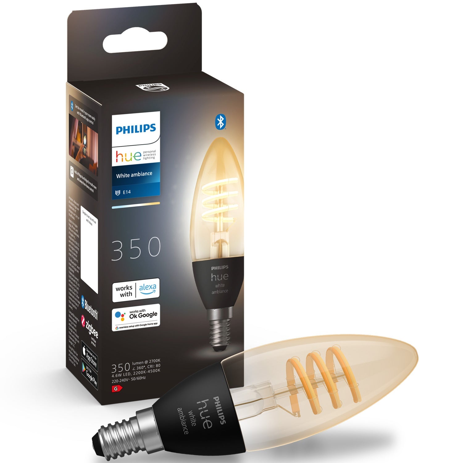 Hue White Ambiance Filament E14 Krone 350 lm 1-pack