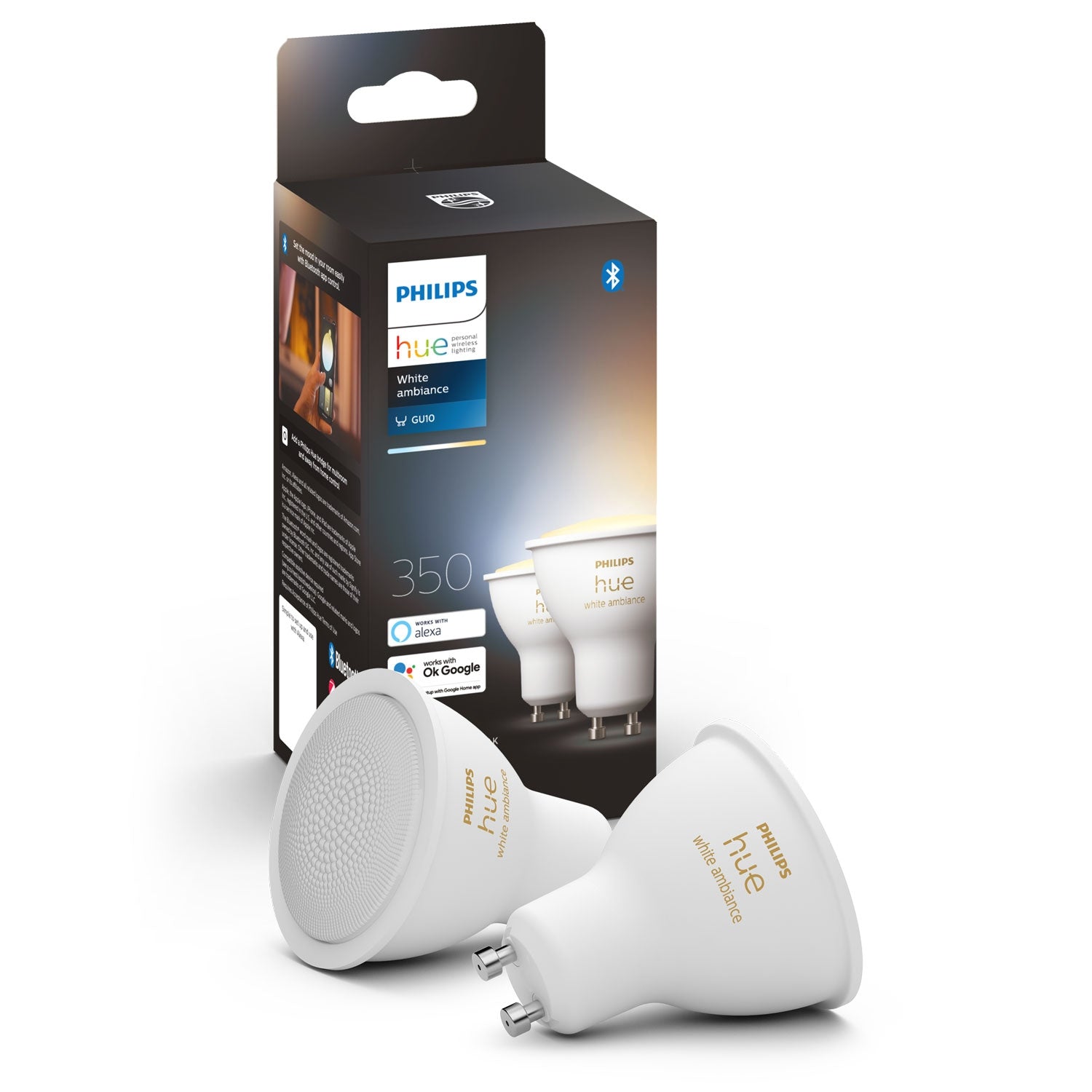 Hue White Ambiance GU10 2-pack