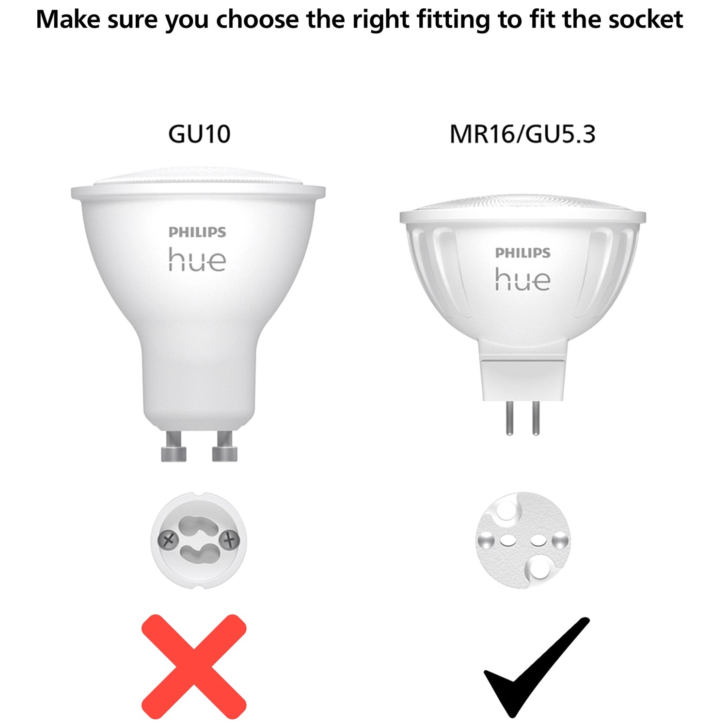 Hue White Color Ambiance GU5.3 MR16 12V 400lm 2-pack