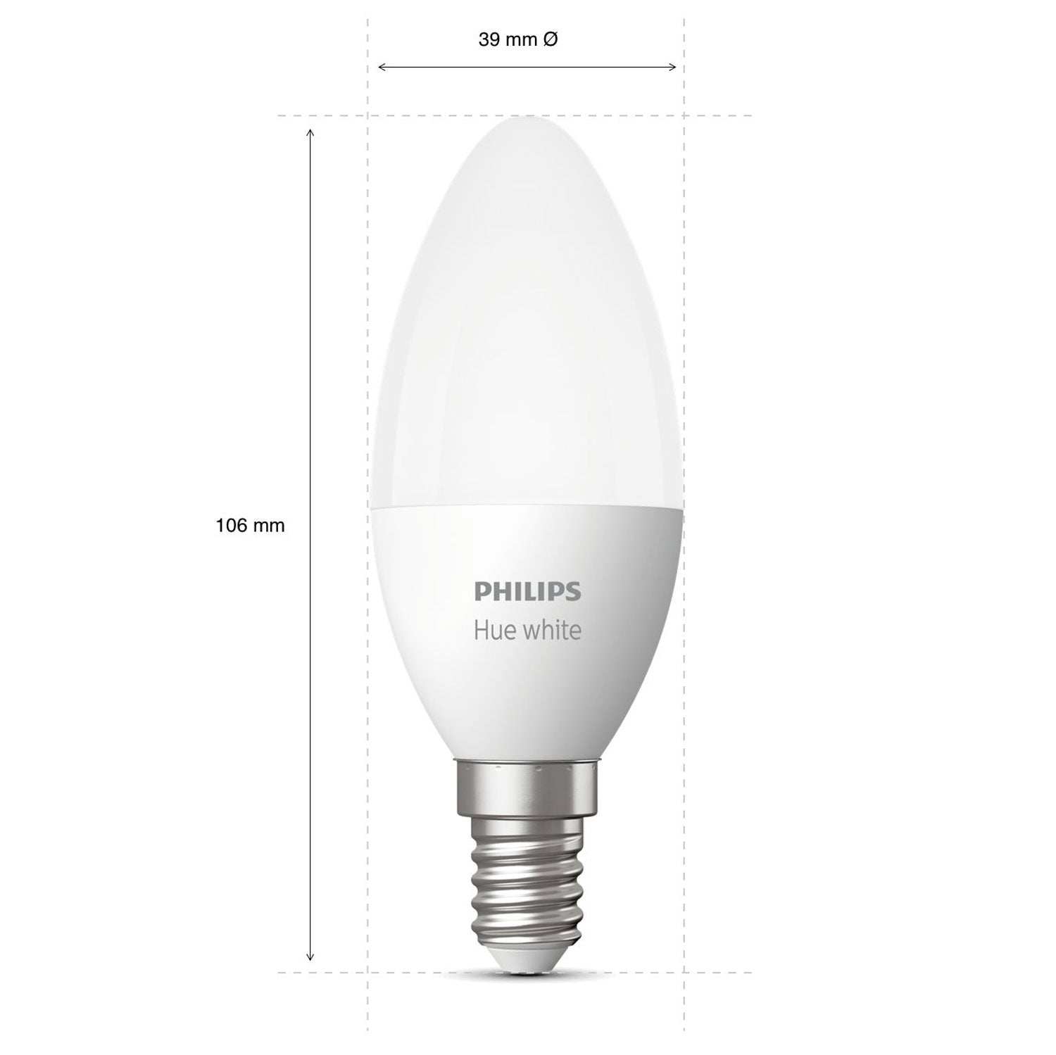 Hue White E14 Crown 2-pack