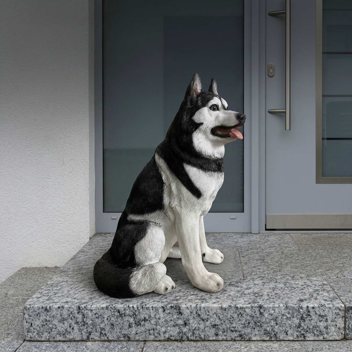 Husky Garden Dog Statue, Polyresin, 86 cm
