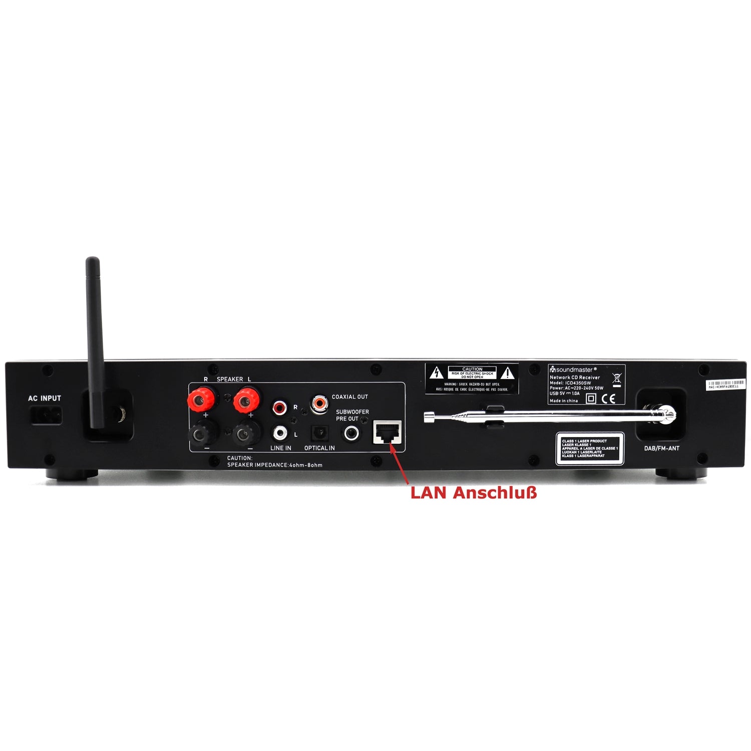 ICD4350SW Multi-audio system with WLAN/LAN-Internet/DAB+/FM radio, CD/MP3, USB, Bluetooth®, APP controlled