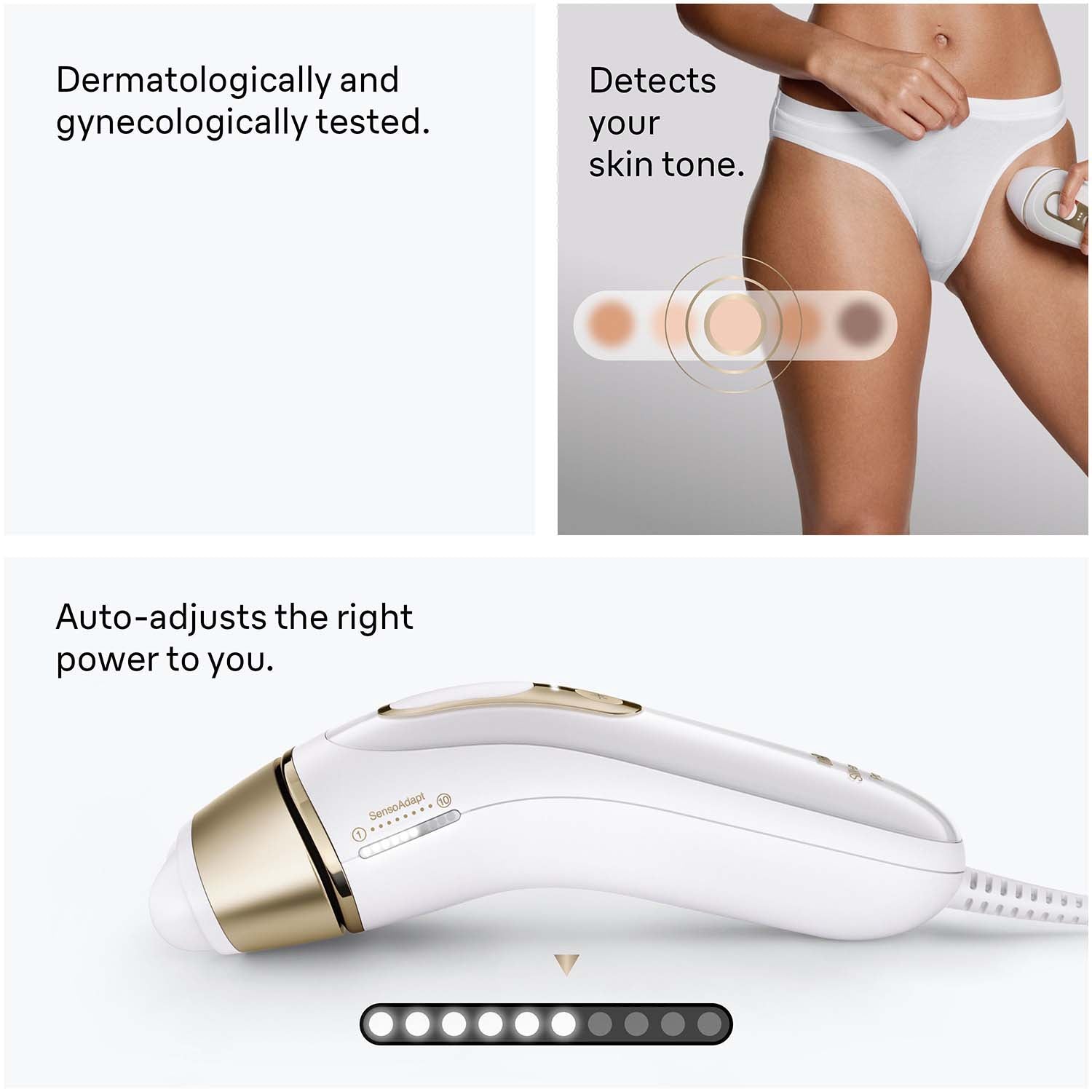 IPL Hair Removal Device, Home Use, 2 Heads, Long-Lasting Results
