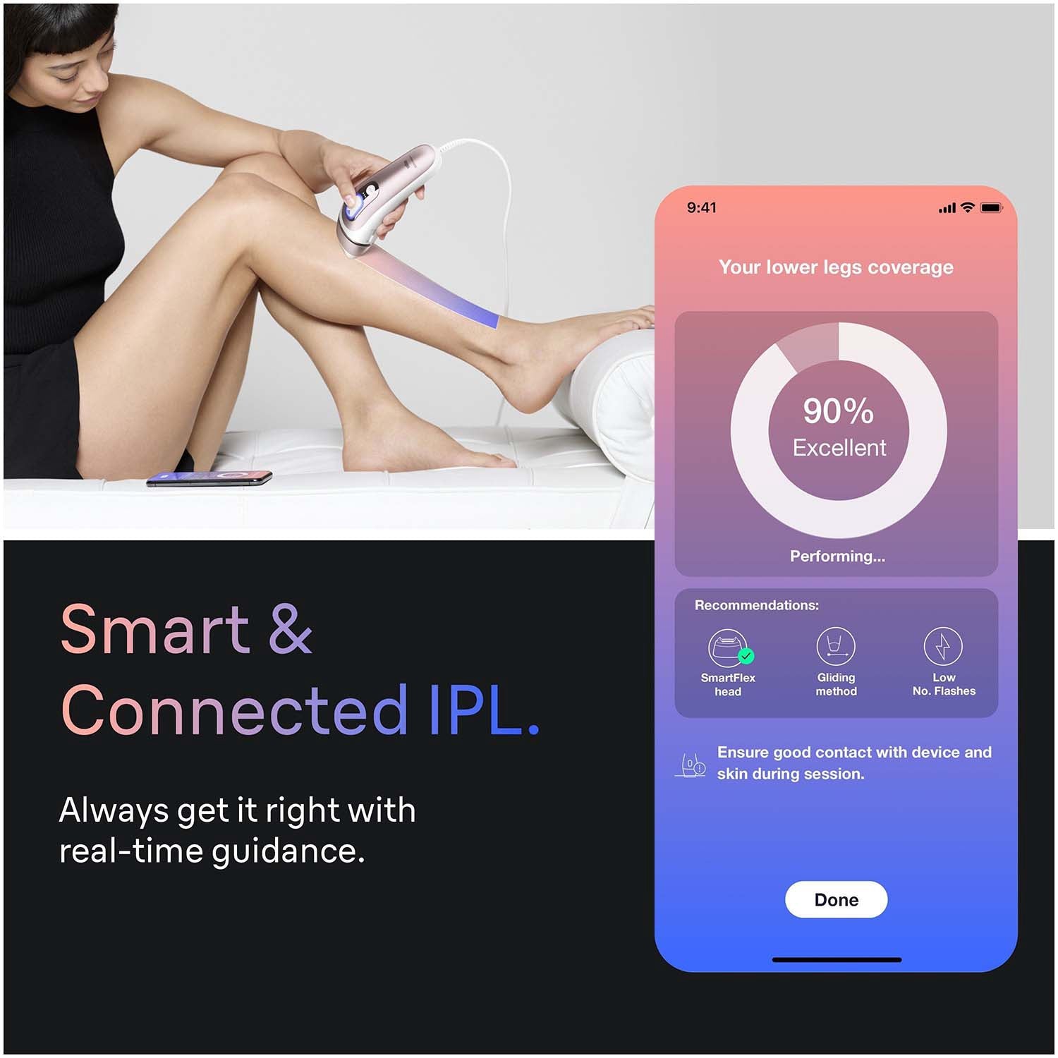 IPL Hair Removal Device, Home Use, Smart Heads, App-Enabled