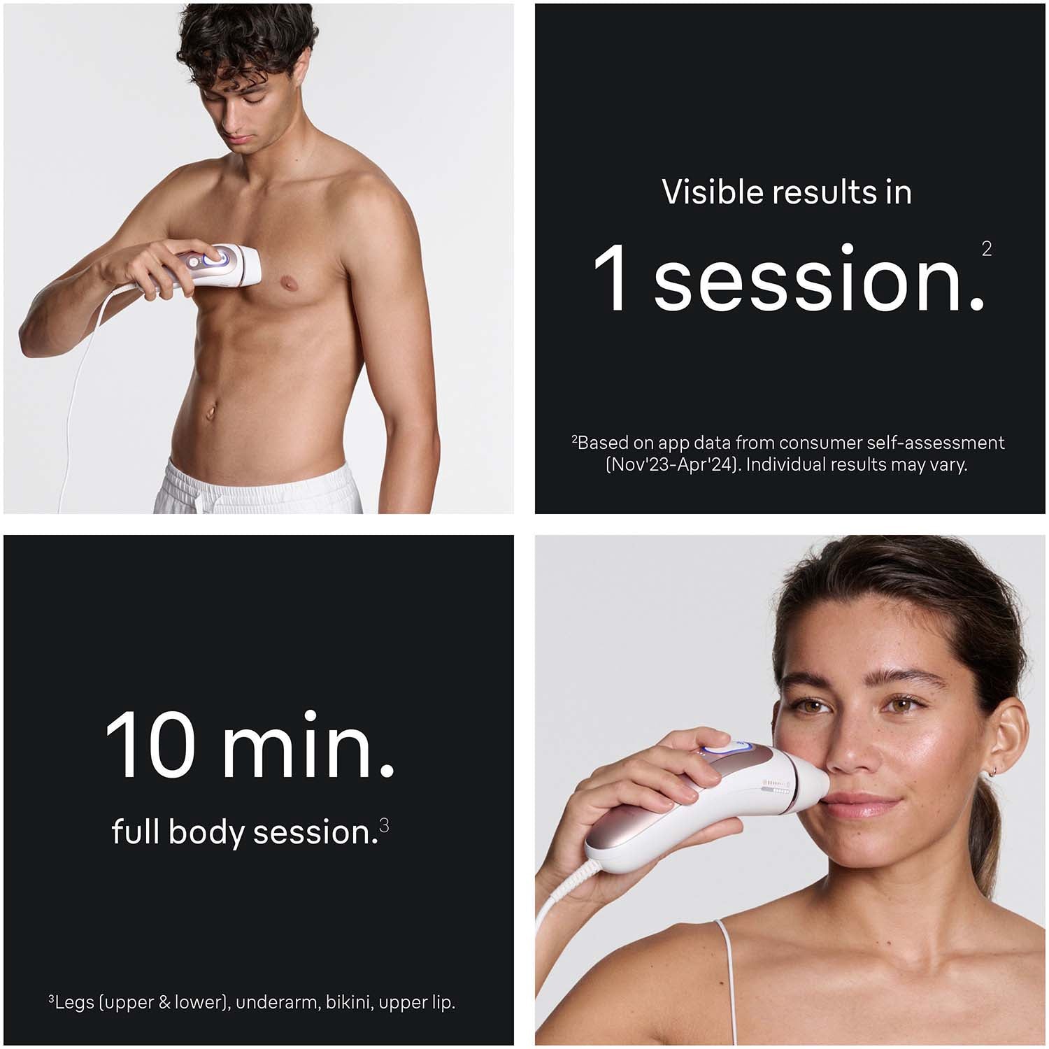 IPL Hair Removal Device, Home Use, Smart Heads, App-Enabled