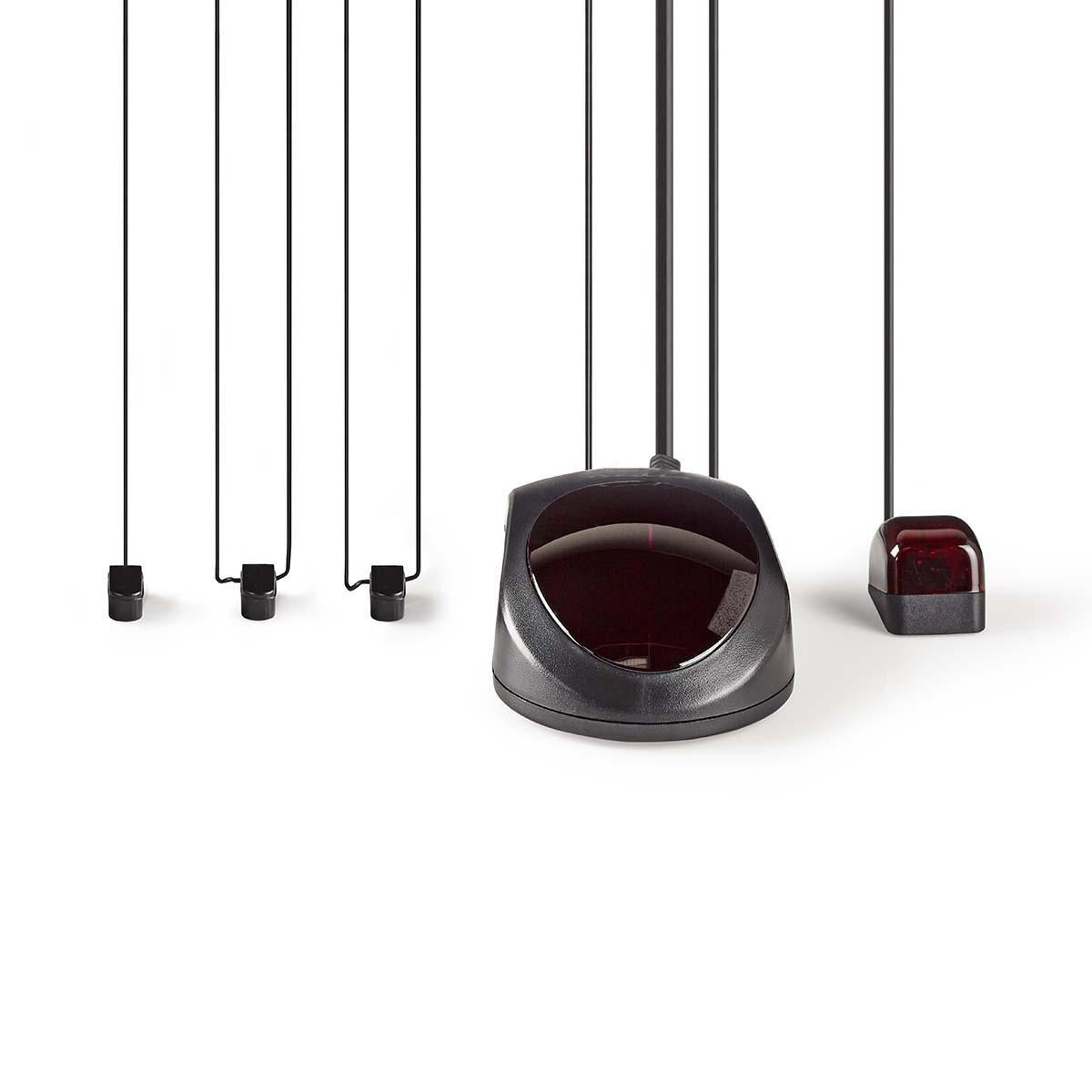 IR remote control extender | Signal range: 6.0 m | 3 Units | ABS | Black