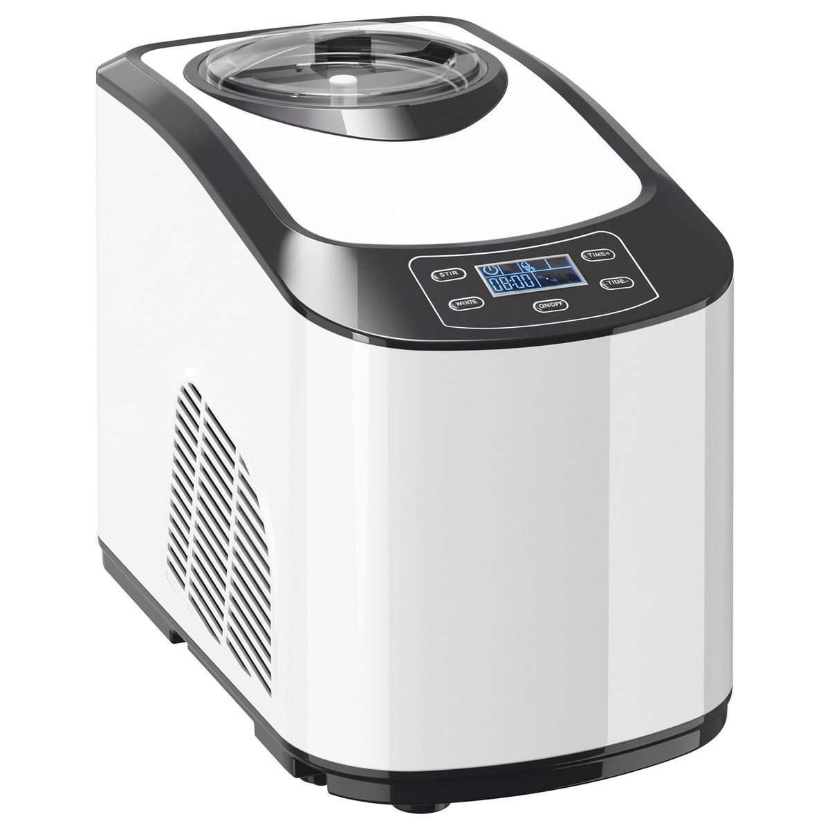 Ice Cream Maker with Compressor, 1.5L, White
