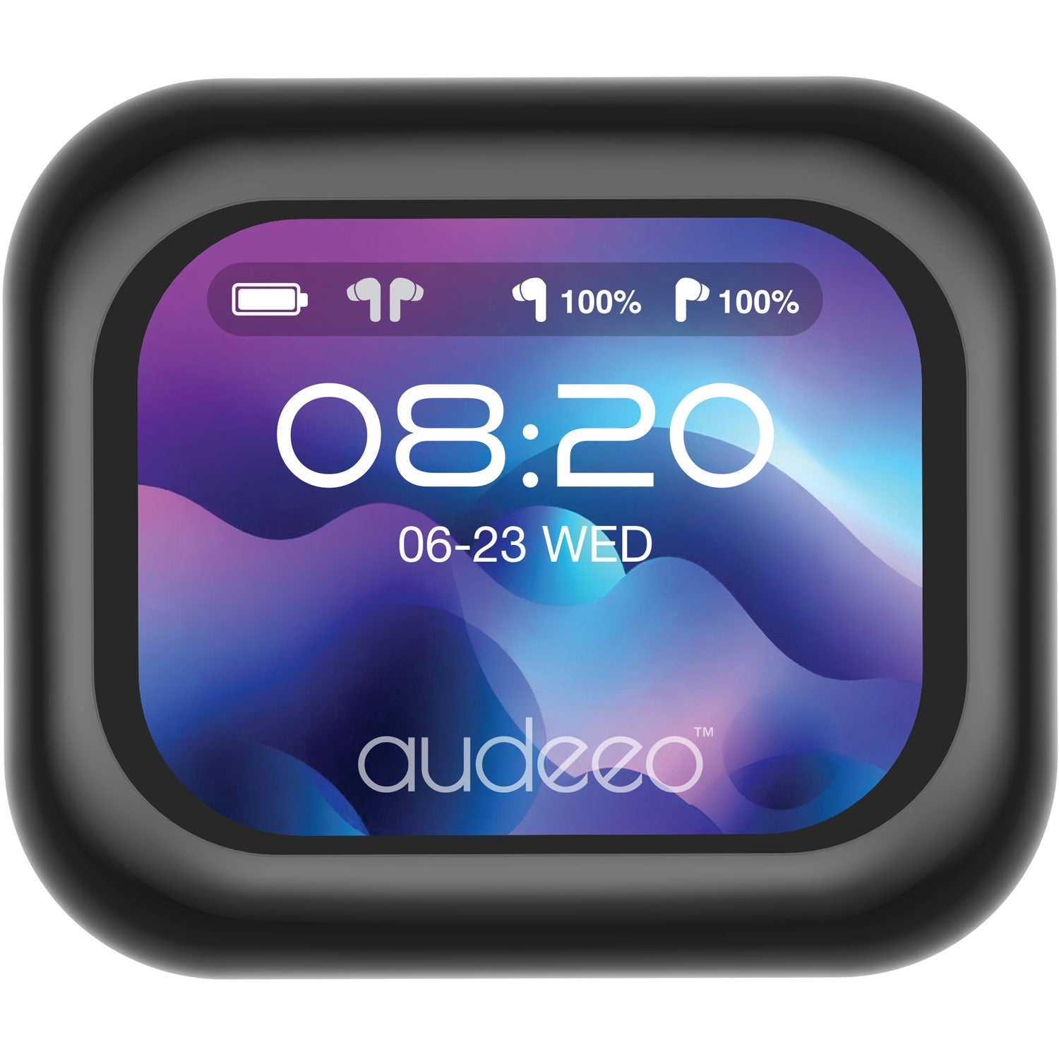 In-Ear TWS Earbuds, ANC, ENC, Touchscreen Case, Black
