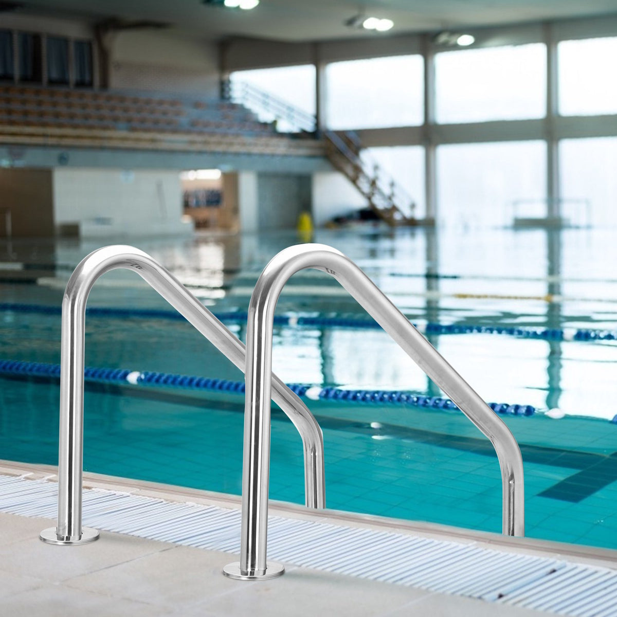 In-Ground Pool Ladder, 3-Step Stainless Steel, Non-Slip