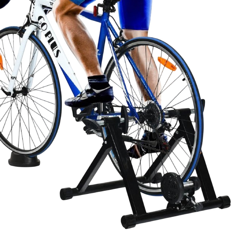 Indoor Bike Trainer Stand, 8-Level Magnetic Resistance, Foldable