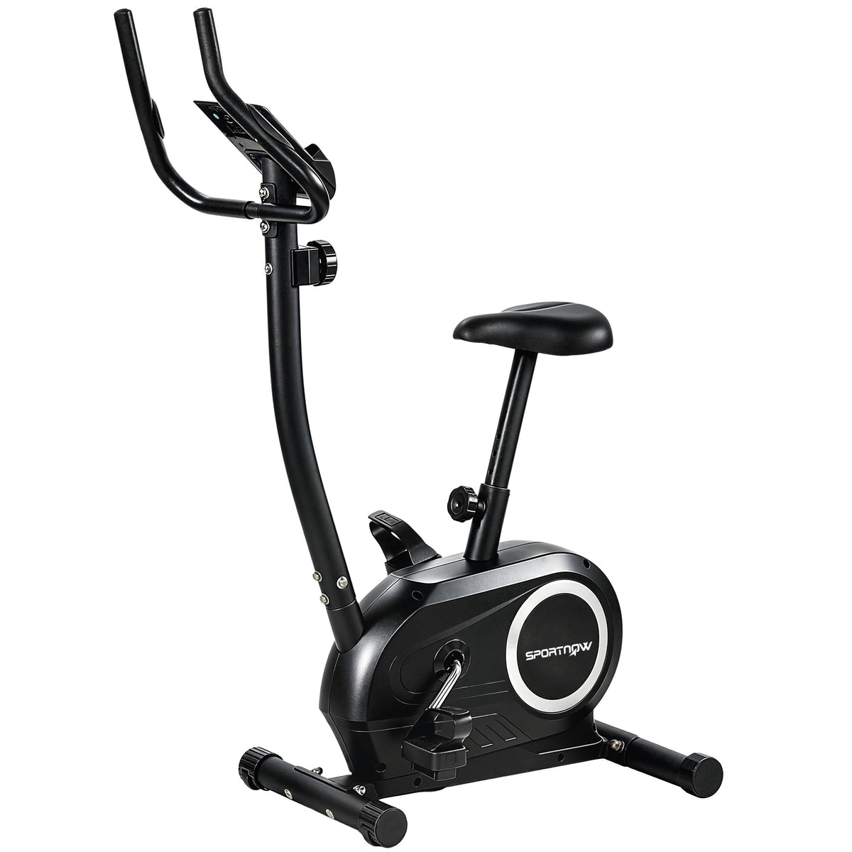 Indoor Exercise Bike, Bluetooth App, LCD, 8-Level Magnetic