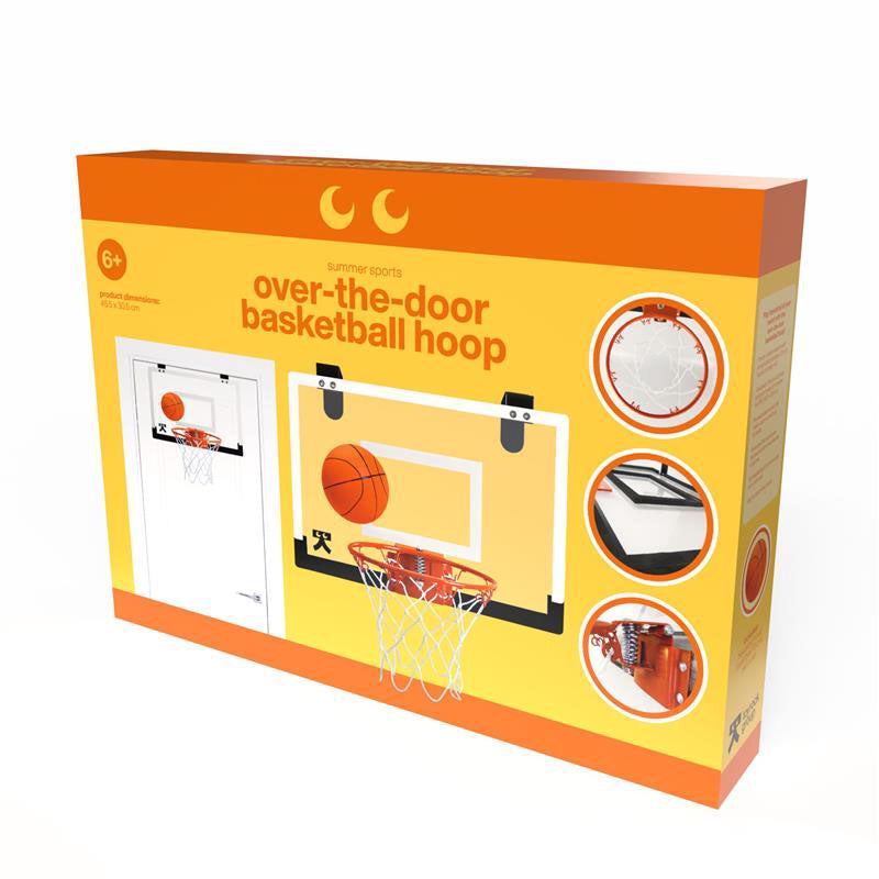 Indoor Over-Door Basketball Set with Ball and Pump