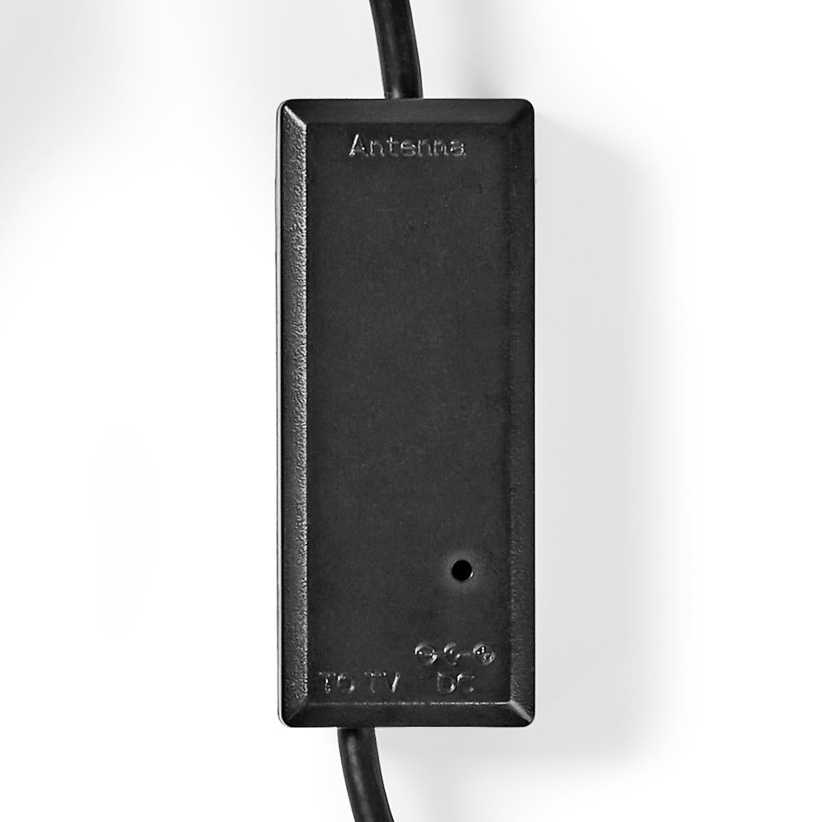 Indoor antenna | Active | UHF | Reception area: 0-15 km | LTE700 | Gain: 26 dB | ABS | Black
